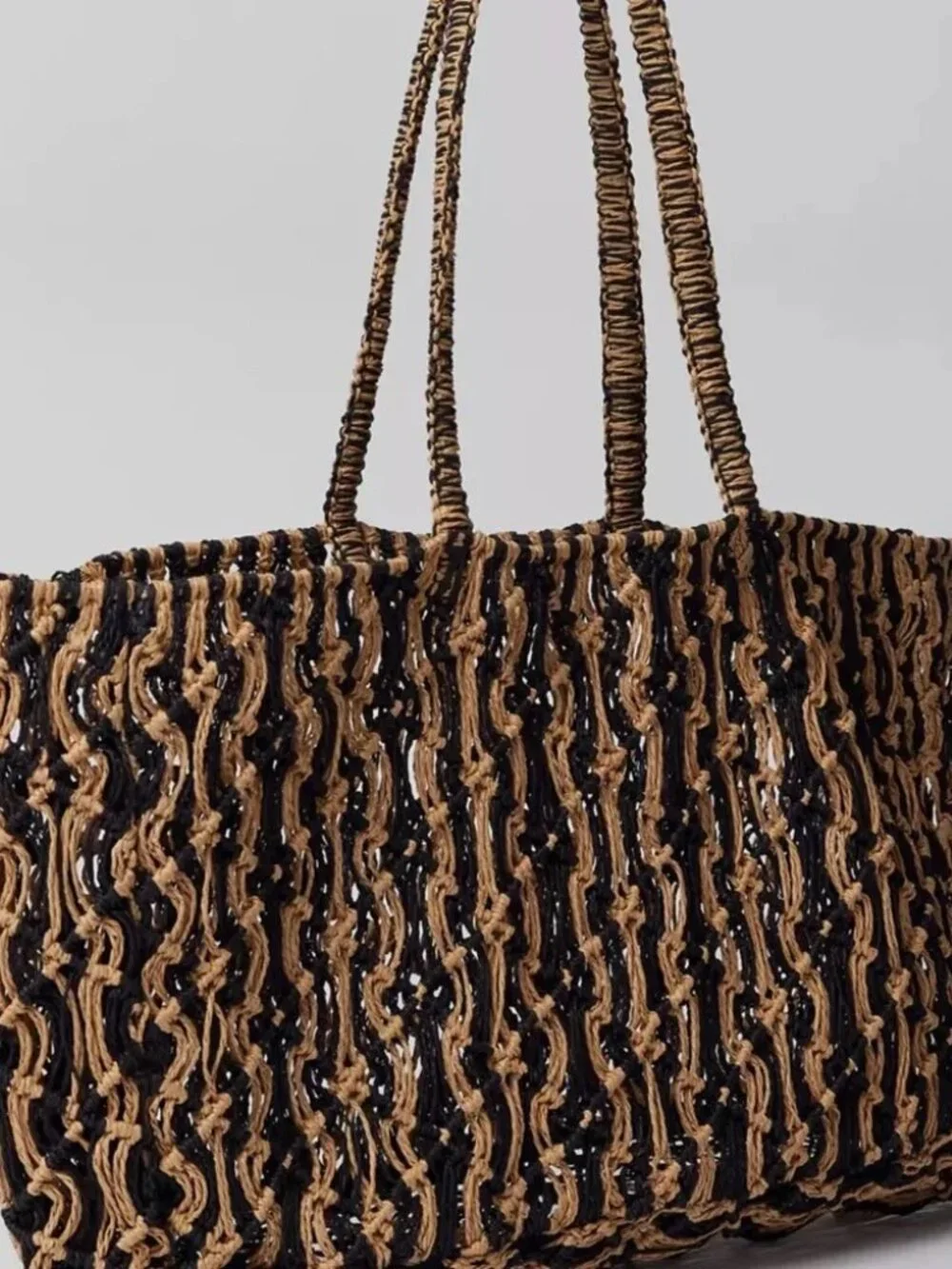 Woven Straw Tote Bag